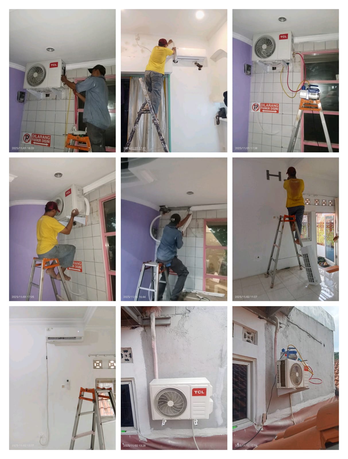 Hasil AC yang sudah bersih